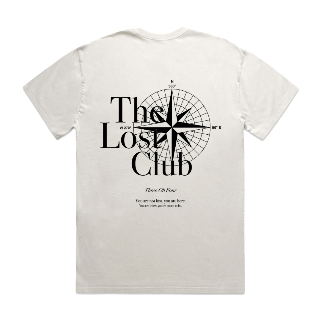 304 Womens The Lost Club T-Shirt Faded Bone