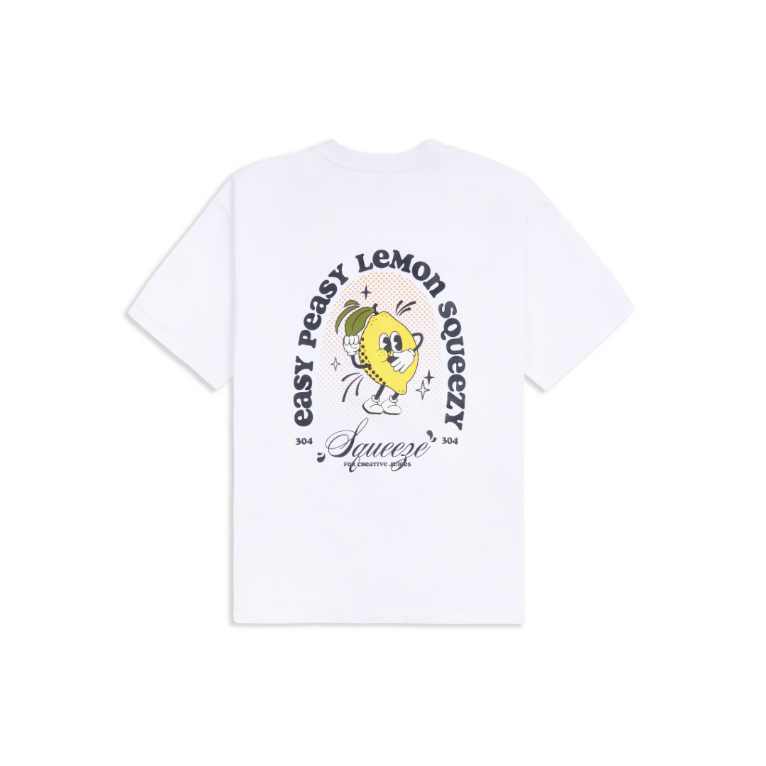 304 Mens Lemon Squeezy T-Shirt White