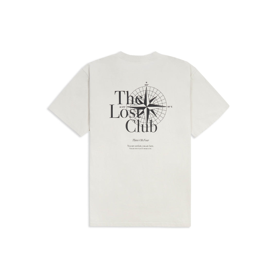 304 Mens The Lost Club T-Shirt Faded Bone