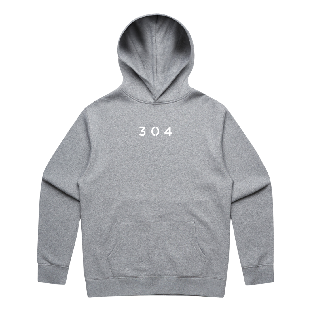 304 Mens White Classics Hoodie