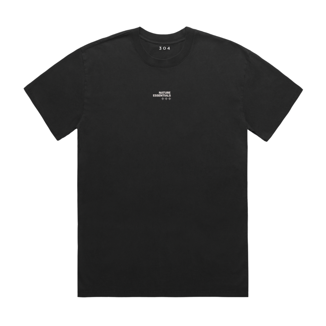 304 Mens Nature Essentials T-Shirt Faded Black