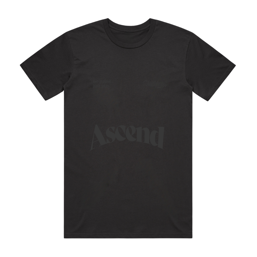 304 Womens Ascend Black On Black T-Shirt