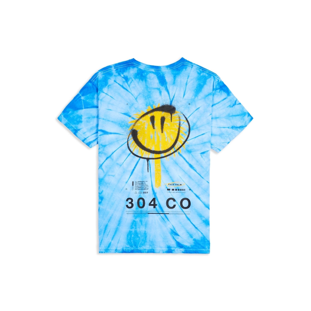 304 Mens Face Palm T-Shirt Tie Dye