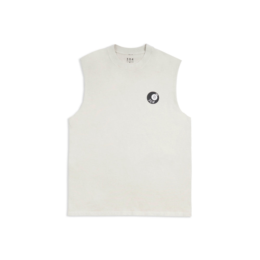 304 Mens 8 Ball Tank Faded Bone