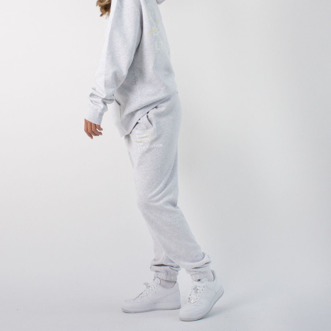 304 Womens I'm Limited Edition Joggers White Heather