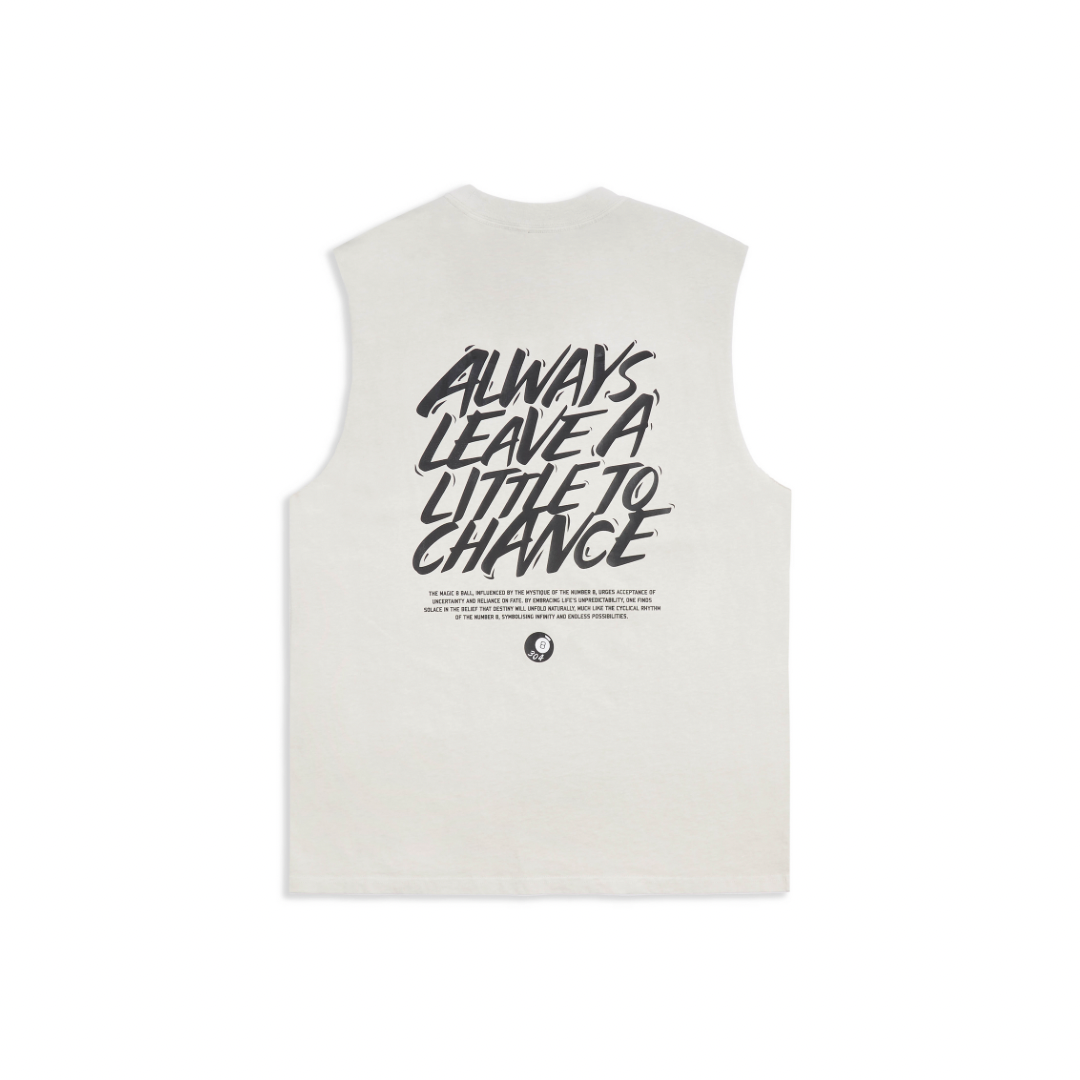 304 Mens 8 Ball Tank Faded Bone