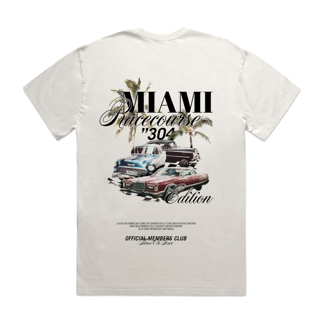 304 Womens Miami T-Shirt Faded Bone