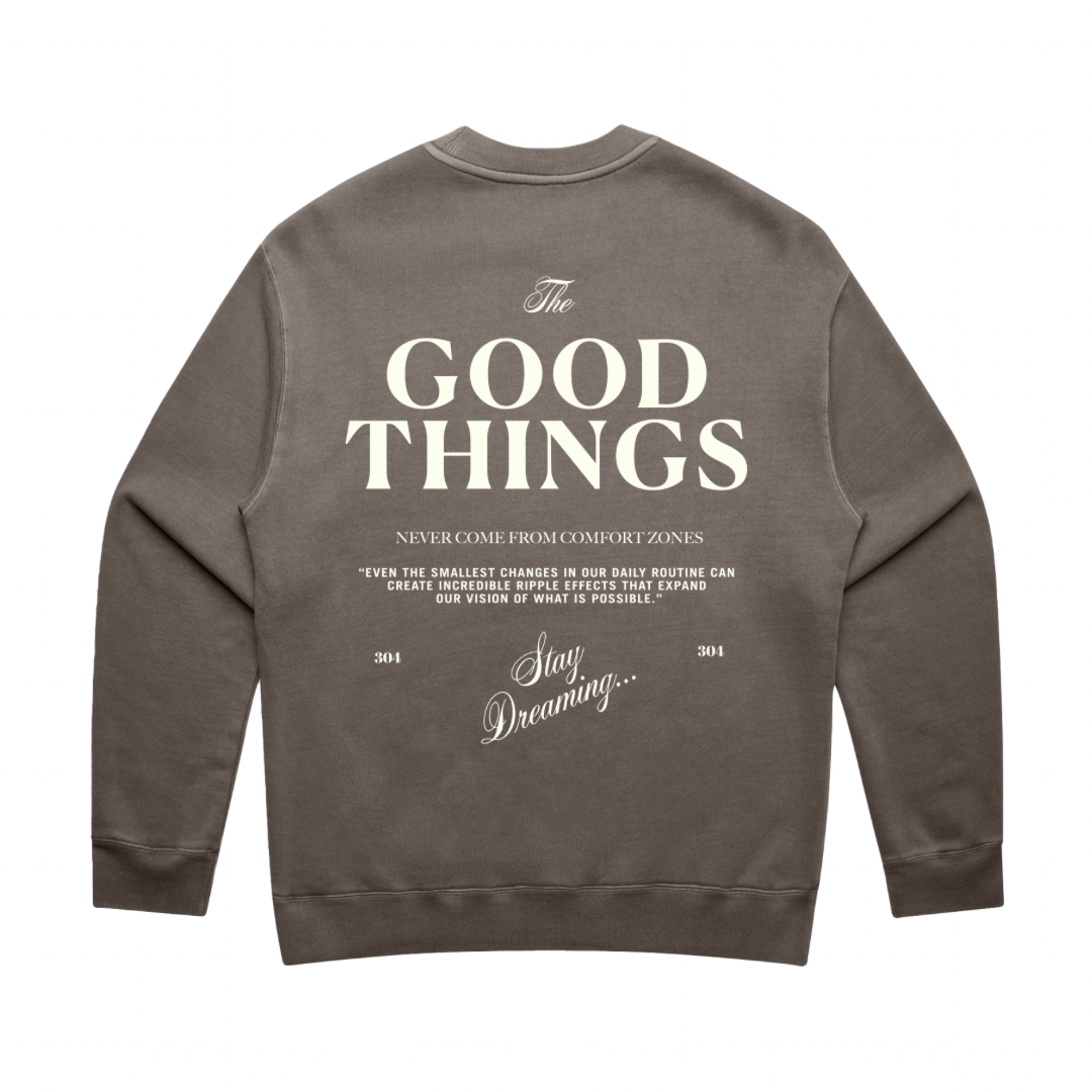 304 Mens Good Things Sweater Faded Grey