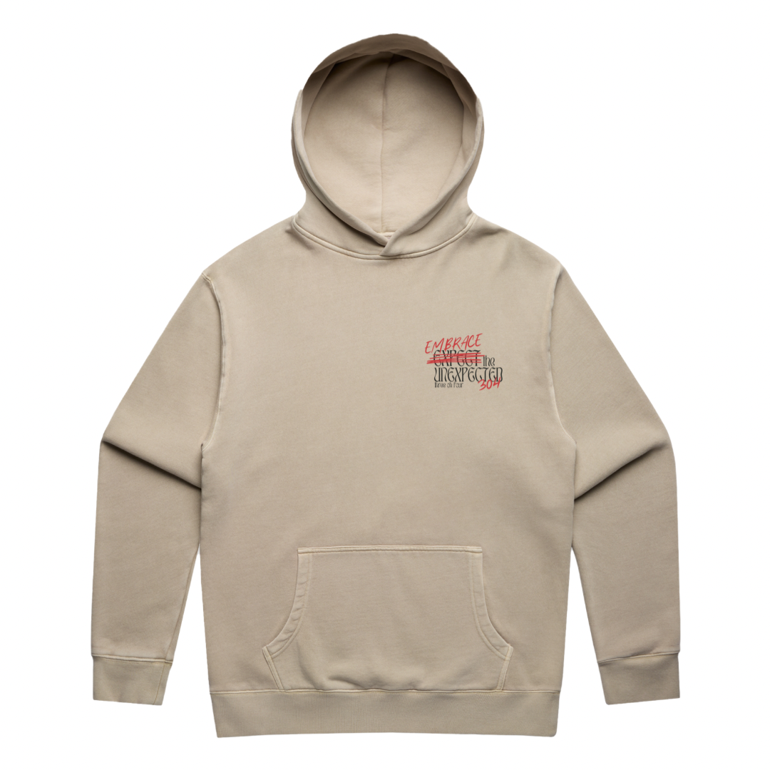 304 Mens Embrace The Unexpected Hoodie Faded Taupe