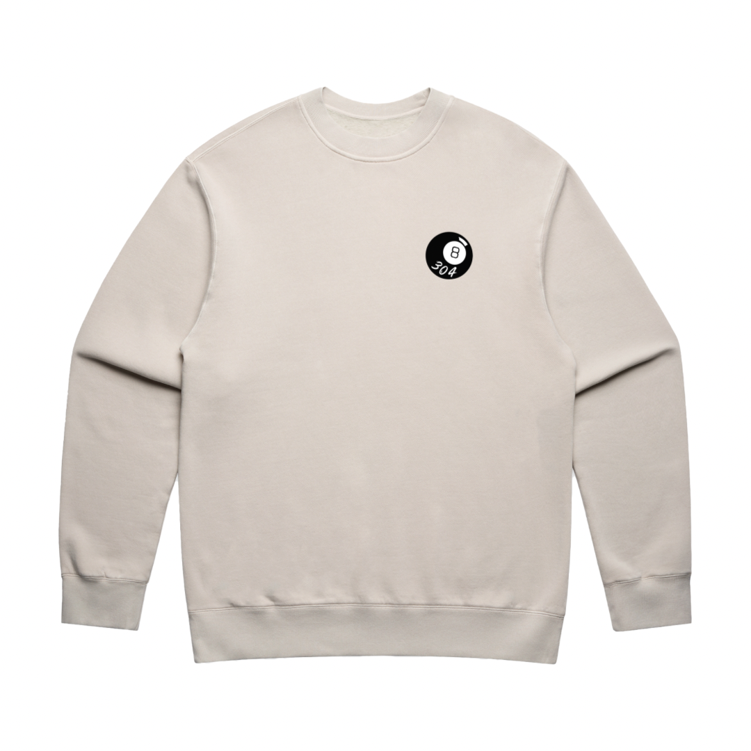 304 Mens 8 Ball Sweater Faded Bone