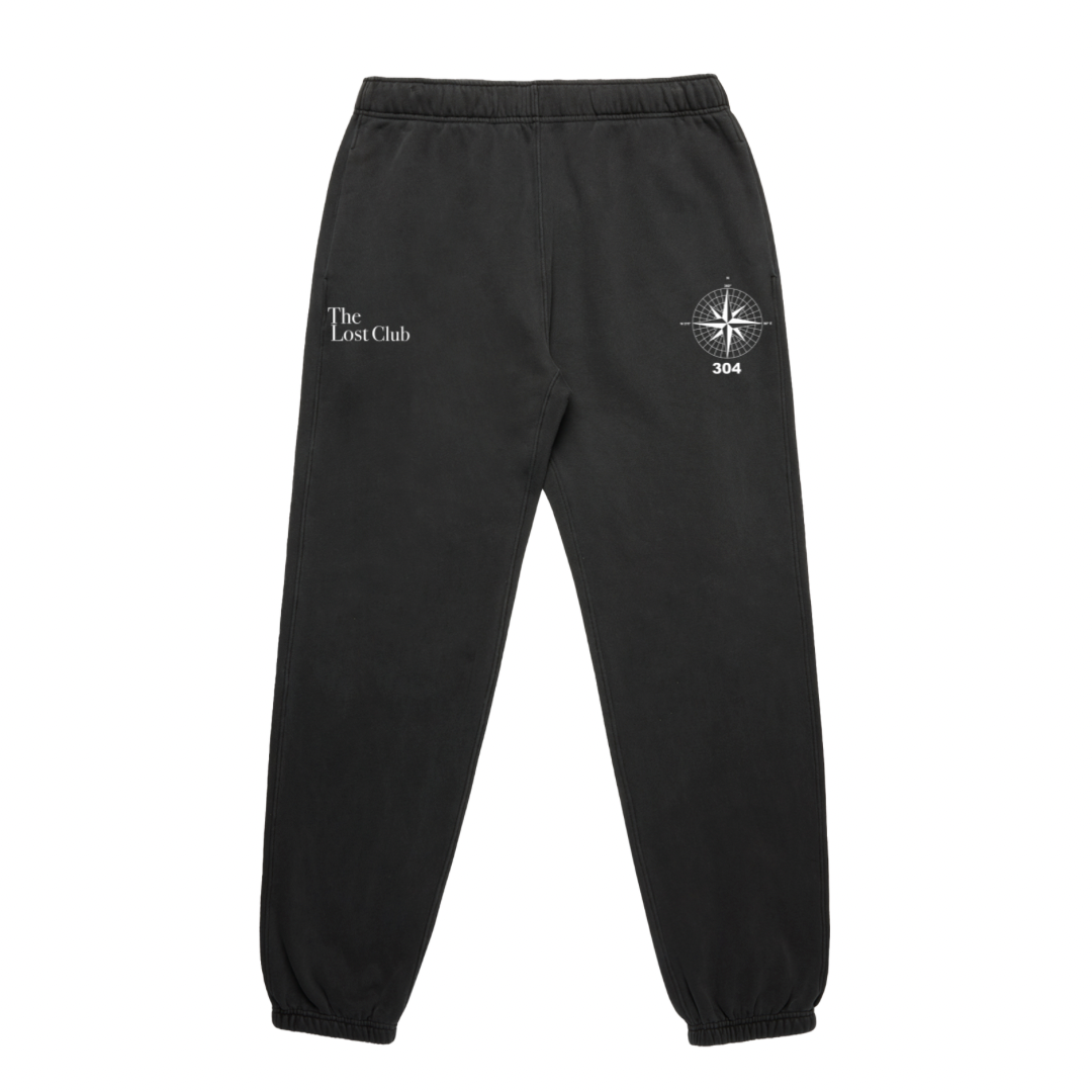 304 Mens The Lost Club Joggers Faded Black