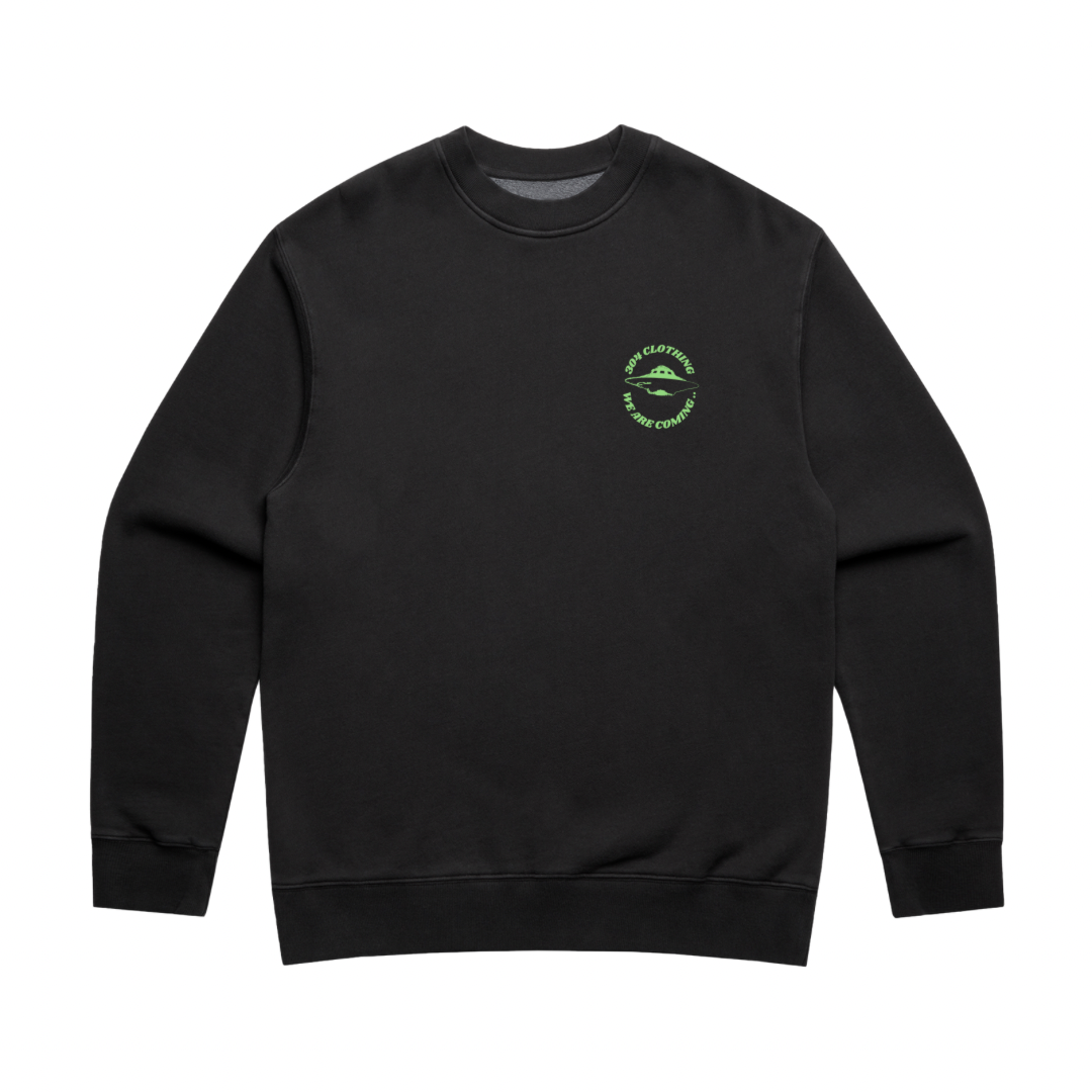 304 Mens UFO Sweater Faded Black