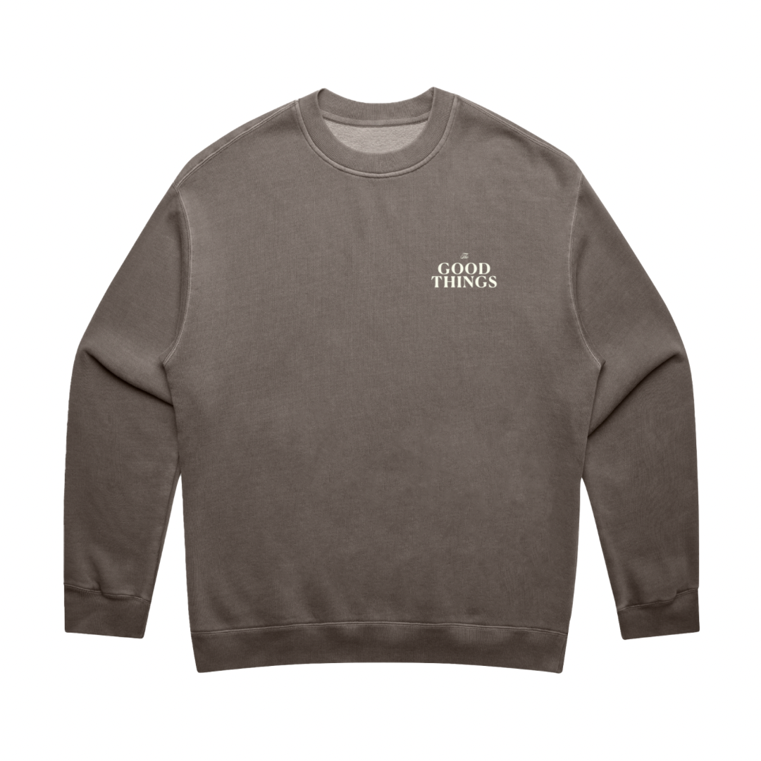 304 Mens Good Things Sweater Faded Grey