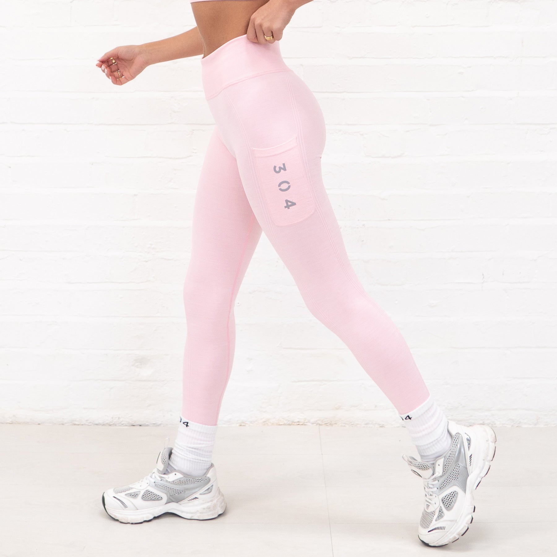 304 Recycled Seamless Active Leggings Candy Pink
